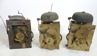 Lot 172 - An early 19th century brass weight driven four...