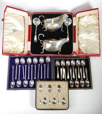 Lot 377 - A set of ten Elizabeth II silver teaspoons,...