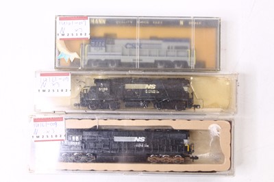 Lot 860 - Three N gauge American locos, to include a...