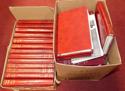 Lot 664 - Two boxes of various books, mainly Alvis Owner...