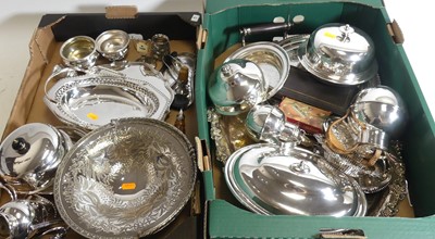 Lot 296 - A collection of silver plated items, to...