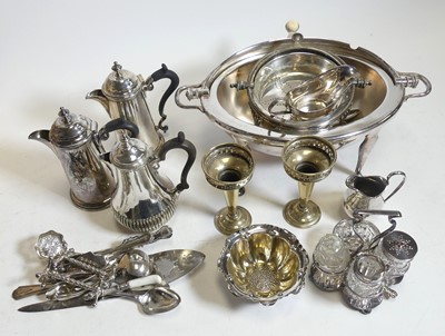 Lot 297 - A collection of silver plated items, to...