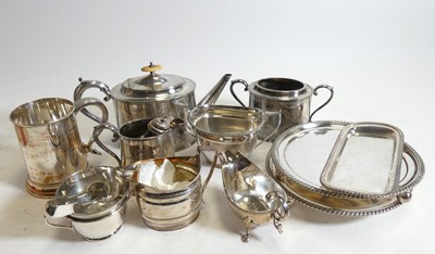 Lot 298 - A collection of silver plated items, to...