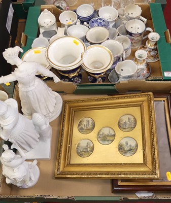 Lot 629 - Miscellaneous items to inlcude three Parian...