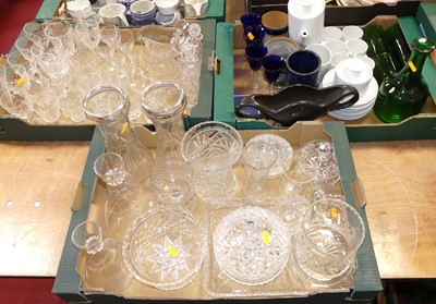 Lot 628 - Three boxes of various glassware, to include a...