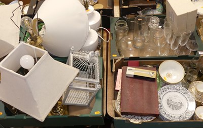 Lot 626 - Four boxes of miscellaneous items to include...