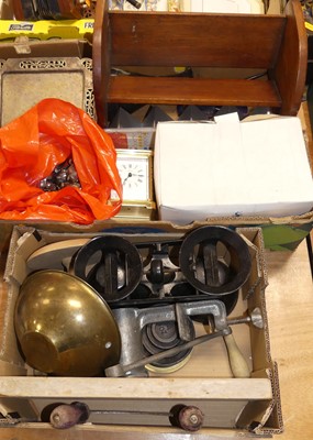 Lot 620 - Two boxes of miscellaneous items to include a...