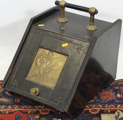 Lot 1215 - A late Victorian Aesthetic movement, ebonised...