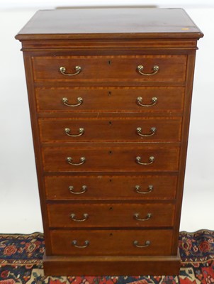 Lot 1229 - A circa 1900 mahogany and satinwood...