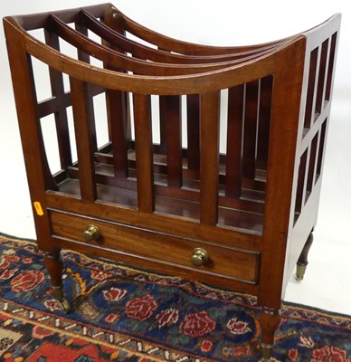 Lot 1230 - A 19th century mahogany three-division...