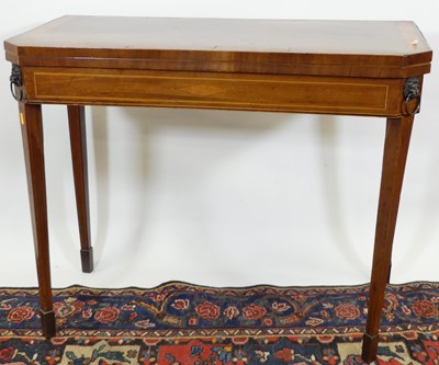 Lot 1233 - A Regency mahogany, satinwood and rosewood...