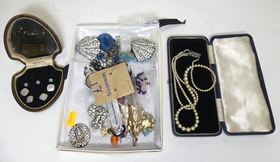 Lot 501 - A collection of costume jewellery, to include...