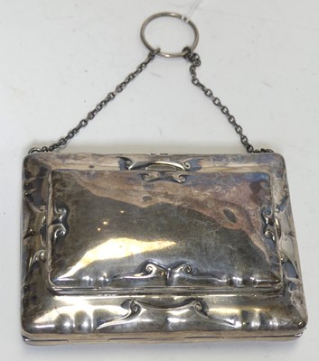 Lot 502 - An Edwardian silver lady's purse, of...