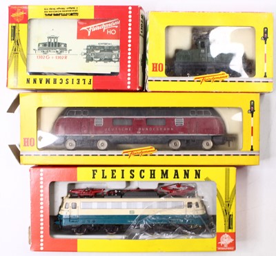 Lot 794 - Four Fleischmann HO gauge locos, including, DB...