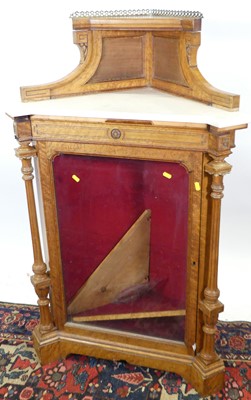 Lot 1240 - A Victorian Aesthetic Movement maple and birds...