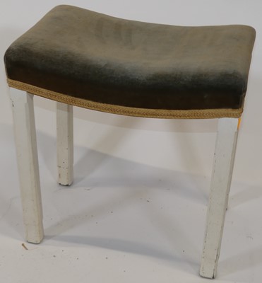 Lot 1243 - A 1930s George VI oak Coronation stool, with...