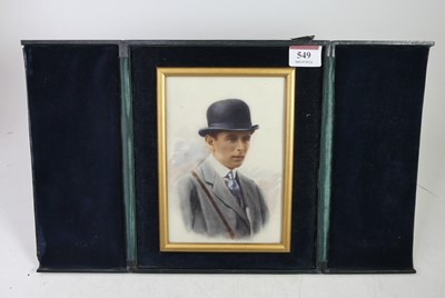 Lot 549 - English school, early 20th century - Head and...