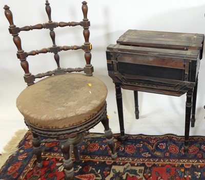 Lot 1245 - 19th century furniture for restoration, to...