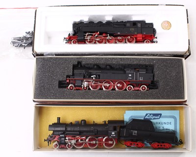 Lot 790 - Three HO gauge Liliput Bachmann German locos,...