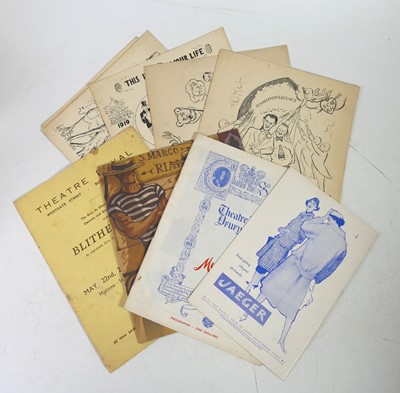 Lot 575 - A collection of theatre programmes and...