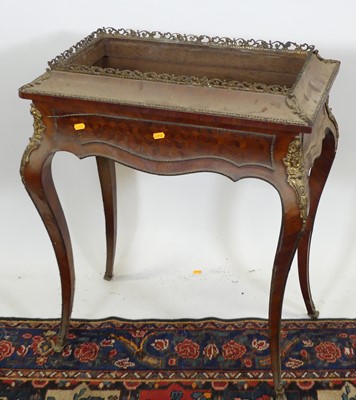 Lot 1273 - A circa 1900 French kingwood walnut and...