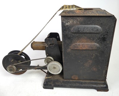 Lot 587 - An early 20th century tinplate projector,...