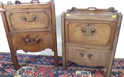 Lot 1297 - Two early 19th century mahogany tray top...