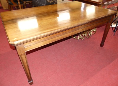 Lot 1300 - A mahogany rectangular dining table, the top...