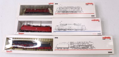 Lot 766 - Three Marklin HO gauge locos, including a...