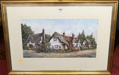 Lot 1042 - Reg Siger (b.1944) - Finchingfield, ink and...