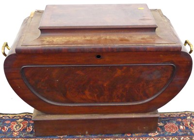 Lot 1314 - A George IV mahogany, flame mahogany and...