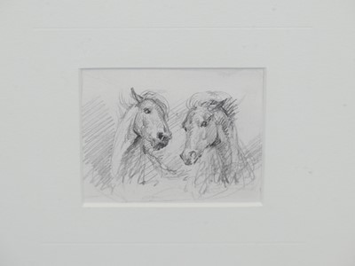 Lot 1048 - 20th century school - Horse studies, black...