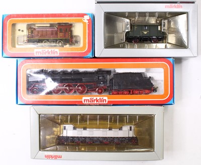 Lot 769 - Four Marklin HO gauge locos including a BR...