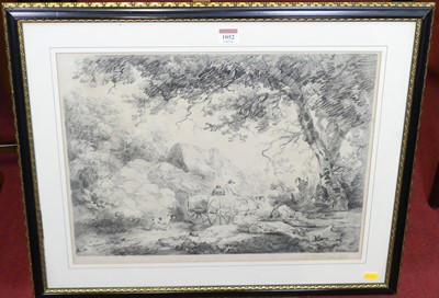 Lot 1052 - George Morland (1763-1804) - Travellers with...