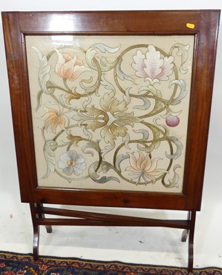 Lot 1331 - An early 20th century mahogany and floral...