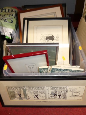 Lot 1078 - Assorted pictures, largely being cartoons but...