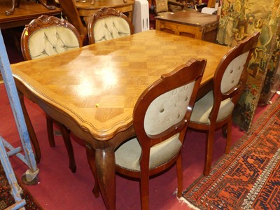 Lot 1335 - An early 20th century French oak parquetry...