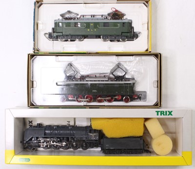 Lot 812 - Three HO gauge Trix locos to include a BLS AE...