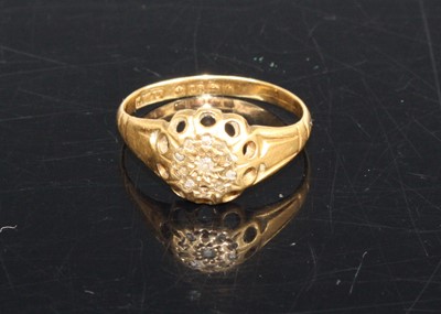 Lot 411 - An early 20th century 18ct gold and diamond...