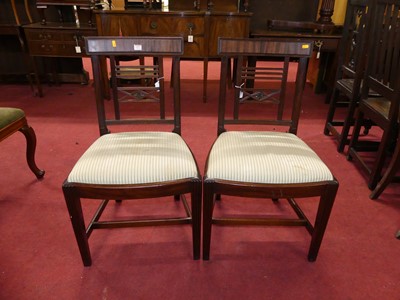 Lot 1377 - A pair of 19th century mahogany bar back...