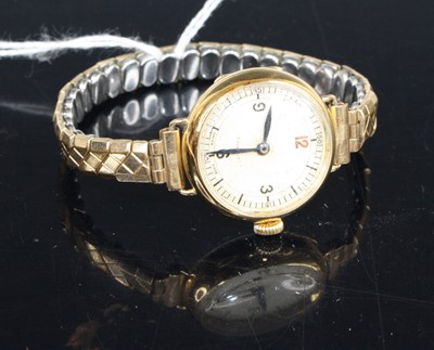 Lot 428 - A vintage lady's Longines 18ct gold cased...