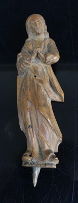 Lot 459 - A Continental carved softwood Biblical figure,...