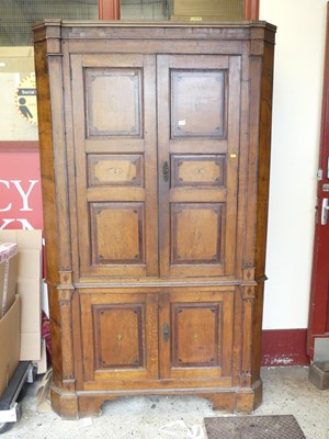 Lot 1424 - An unusual North Country oak and mahogany...