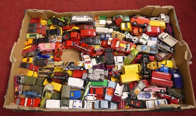 Lot 1538 - A tray containing loose and playworn diecast...