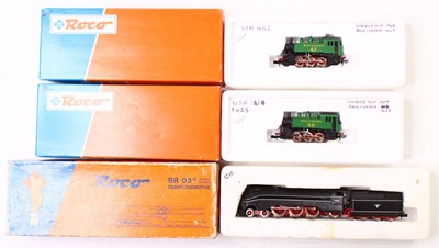 Lot 862 - Three Roco N gauge locos, including two...