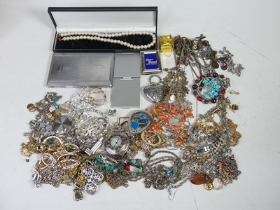 Lot 472 - A collection of costume jewellery, to include...