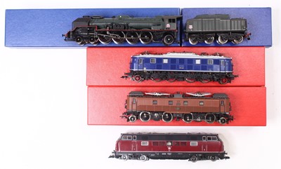 Lot 832 - Four HO gauge locos, including a French SNCF...