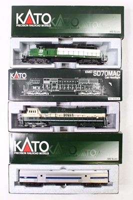 Lot 798 - Three Kato HO gauge models to include an EMD...