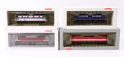 Lot 762 - Four Marklin locos, including a BR 110 class...