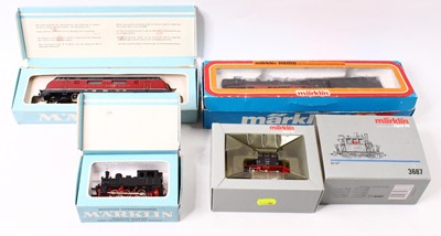 Lot 763 - Four Marklin HO gauge locos to include a BR 98...